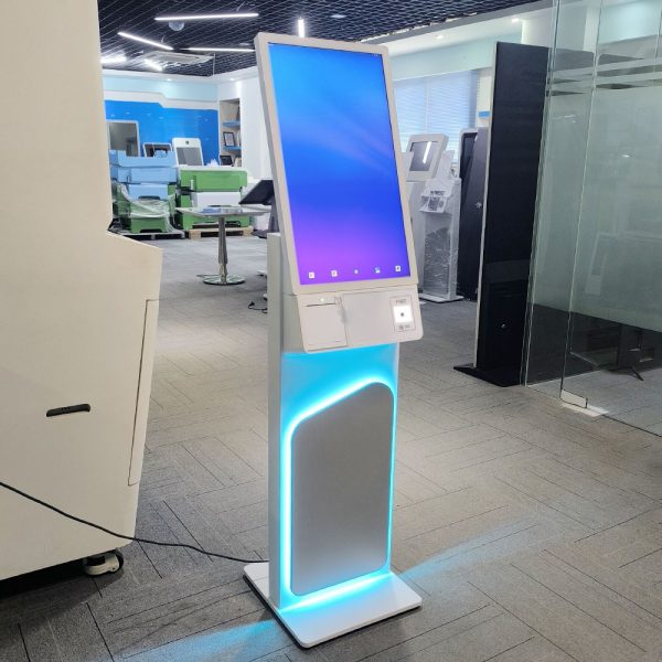 27 inch kiosks with QR code and printer