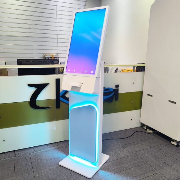 27 inch android kiosk with printer