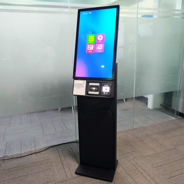 27 inch payment kiosks with QR code card reader printer