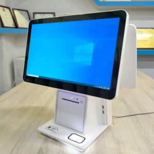 15.6 Inch Dual-Screen Desktop Visitor Verification Kiosk